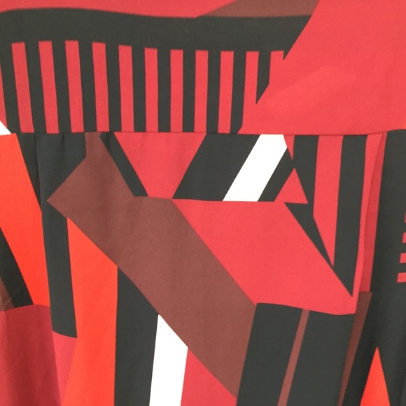 LOFT Long Sleeve Geometric Blouse - Picture 14 of 14